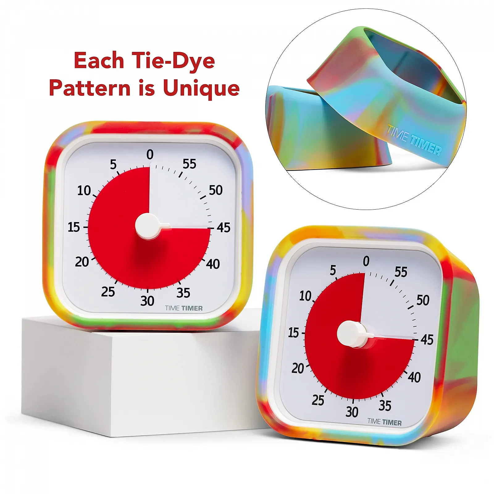 Визуальный таймер TIME Timer MOD Tie Dye Special Edition 60 мин Тихий, фото №6 Визуальный таймер TIME Timer MOD Tie Dye Special Edition 60 мин Тихий, фото №6
