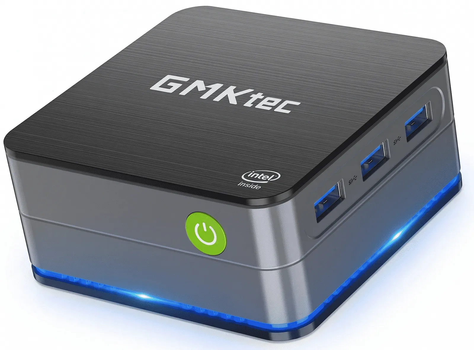Міні ПК GMKtec Nucbox G2 Plus / Intel N150 / RAM 12GB / SSD 512GB / 2 x HDMI / 2 x LAN / Wi-Fi 6 / Bluetooth 5.2 / Windows 11 / Сірий, фото №1
