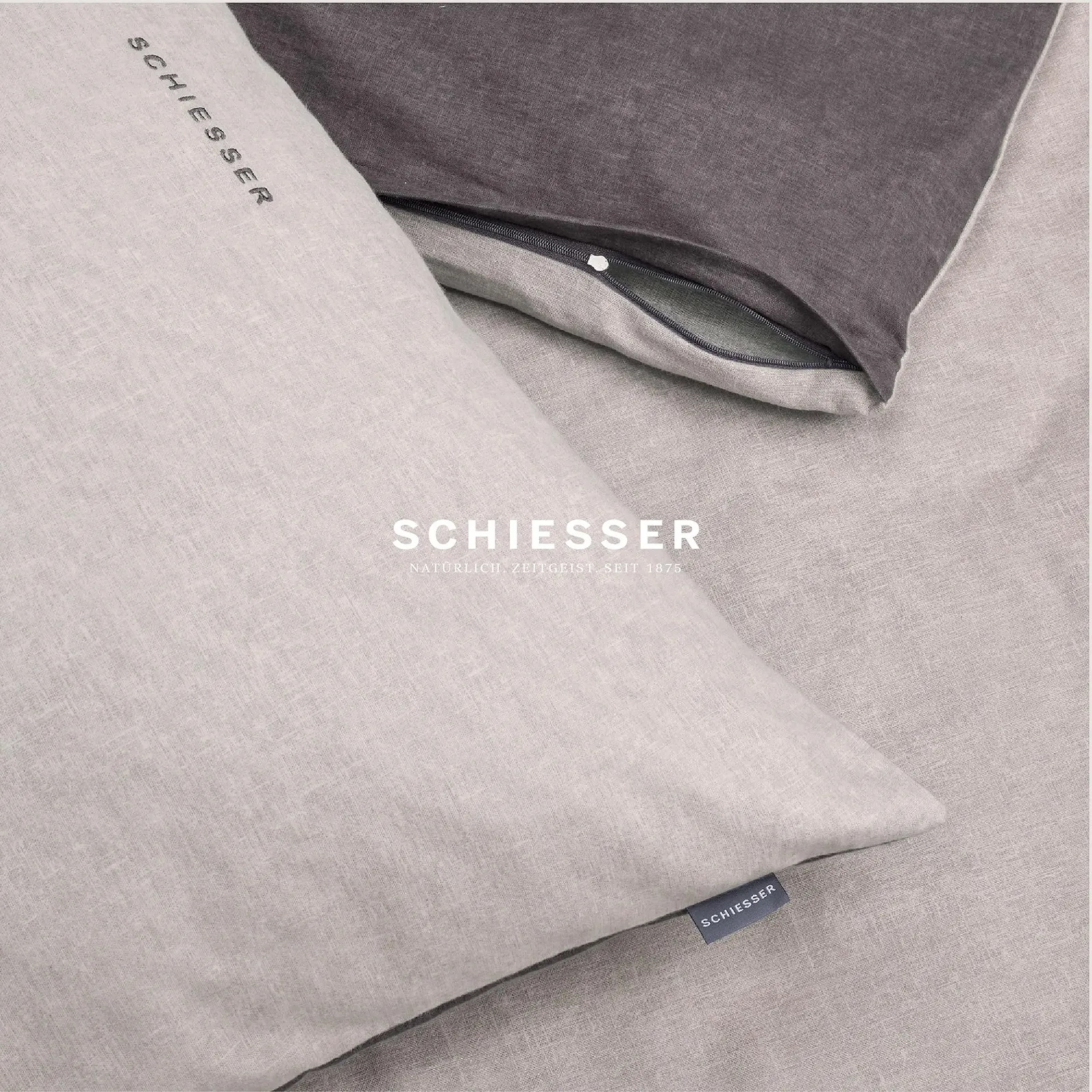 Постельное белье Schiesser фланелевое двухстороннее 100% хлопок, фото №4