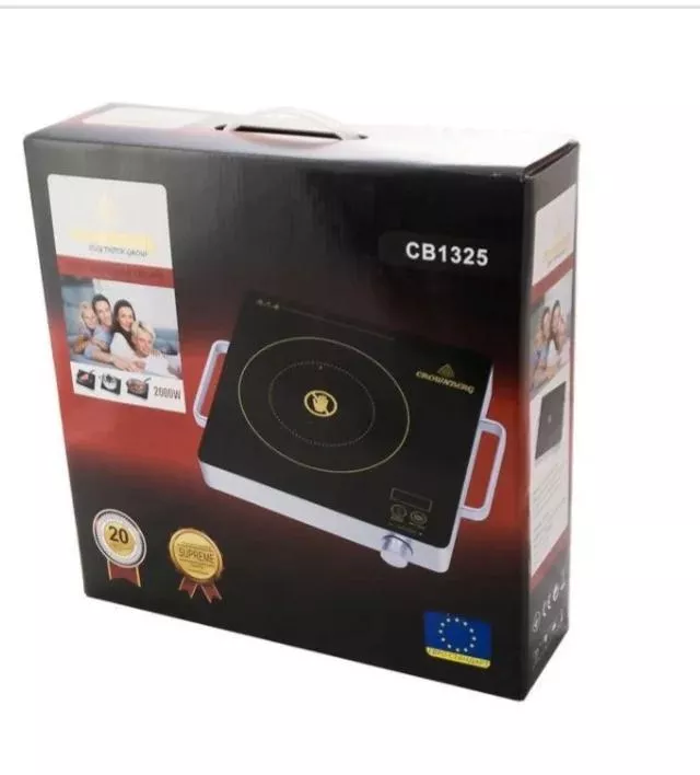 Плита инфракрасная одноконфорочная Crownberg CB-1325 2000Вт Черная, фото №3