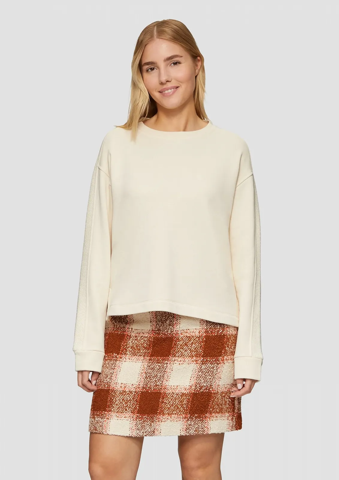 Кофта s.Oliver Undyed з тканини в комбінації, фото №3