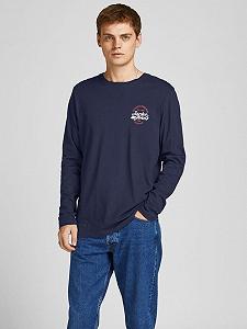 Футболка с длинными рукавами JJBRAT TEE LS 12200518- Blazer-Fit:Standard fit Jack&Jones S - Фото 1