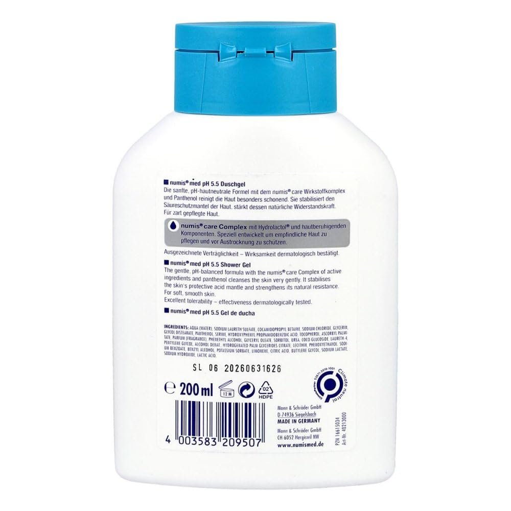 Гель для душу NUMIS med pH 5.5 200 мл, фото №3