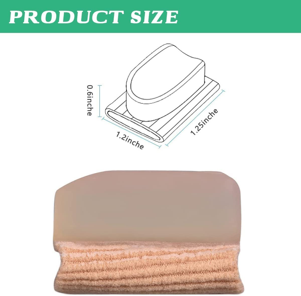 Коректор для великого пальця стопи Багаторазовий для чоловіків і жінок 2 шт., фото №6 Коректор для великого пальця стопи Багаторазовий для чоловіків і жінок 2 шт., фото №6