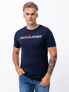 Футболка Jack&Jones LOGO TEE SS CREW NECK 3PK MP 12191330 Blazer, XL synthetic.ua - Фото 1