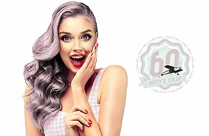 Напівперманентна фарба для волосся Sixty's Color Hairgum Silver Pink 60 мл synthetic.ua - Фото 1