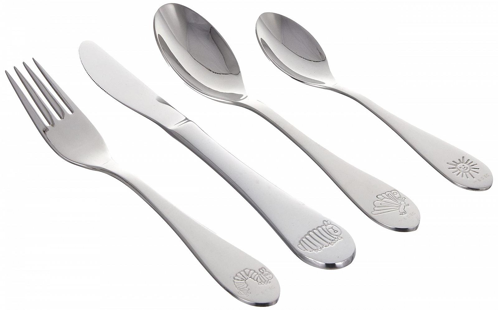 Набор столовых приборов Raupe Nimmersatt 4 предмета Нержавеющая сталь Разноцветный, фото №1 Набор столовых приборов Raupe Nimmersatt 4 предмета Нержавеющая сталь Разноцветный, фото №1