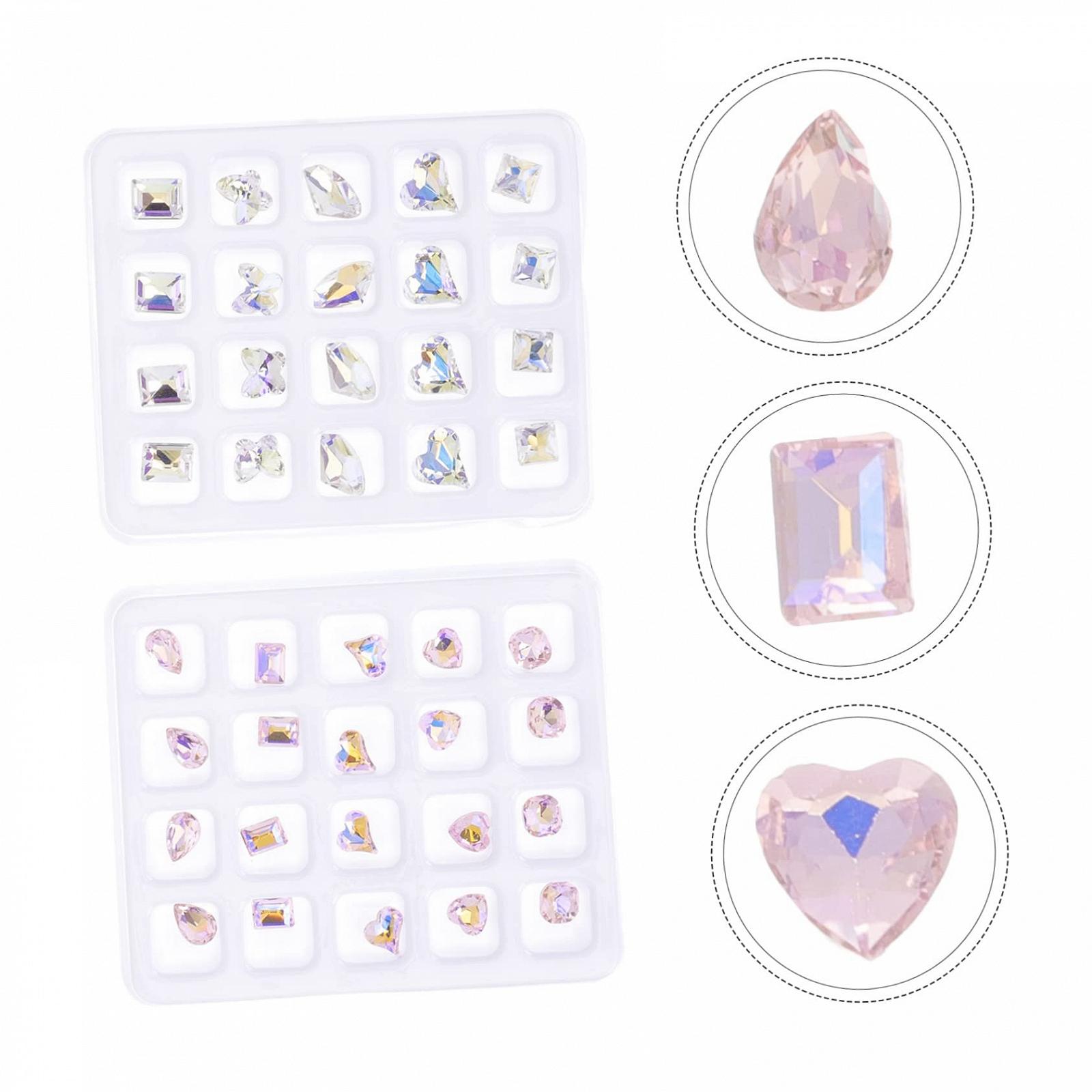 Стразы для ногтей Искусственные украшения для маникюра 40 шт., фото №9