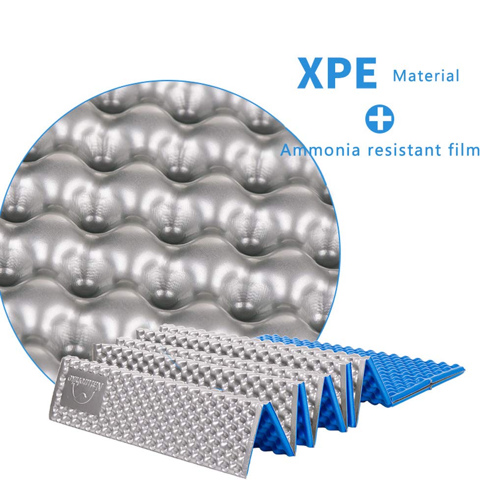 Килимок Picnic Moisture-proof Pad Stay Warm Egg Tray Outdoor Sleeping Mat Одинарний 183 x 56 см, Подвійний 198 x 119 см, Складаний XPE Матеріал Алюмінієва Фольга Товстий Водонепроникний Килимок, фото №4