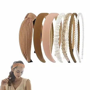 Набор из 7 обручей для волос с клипсами. - Фото 1