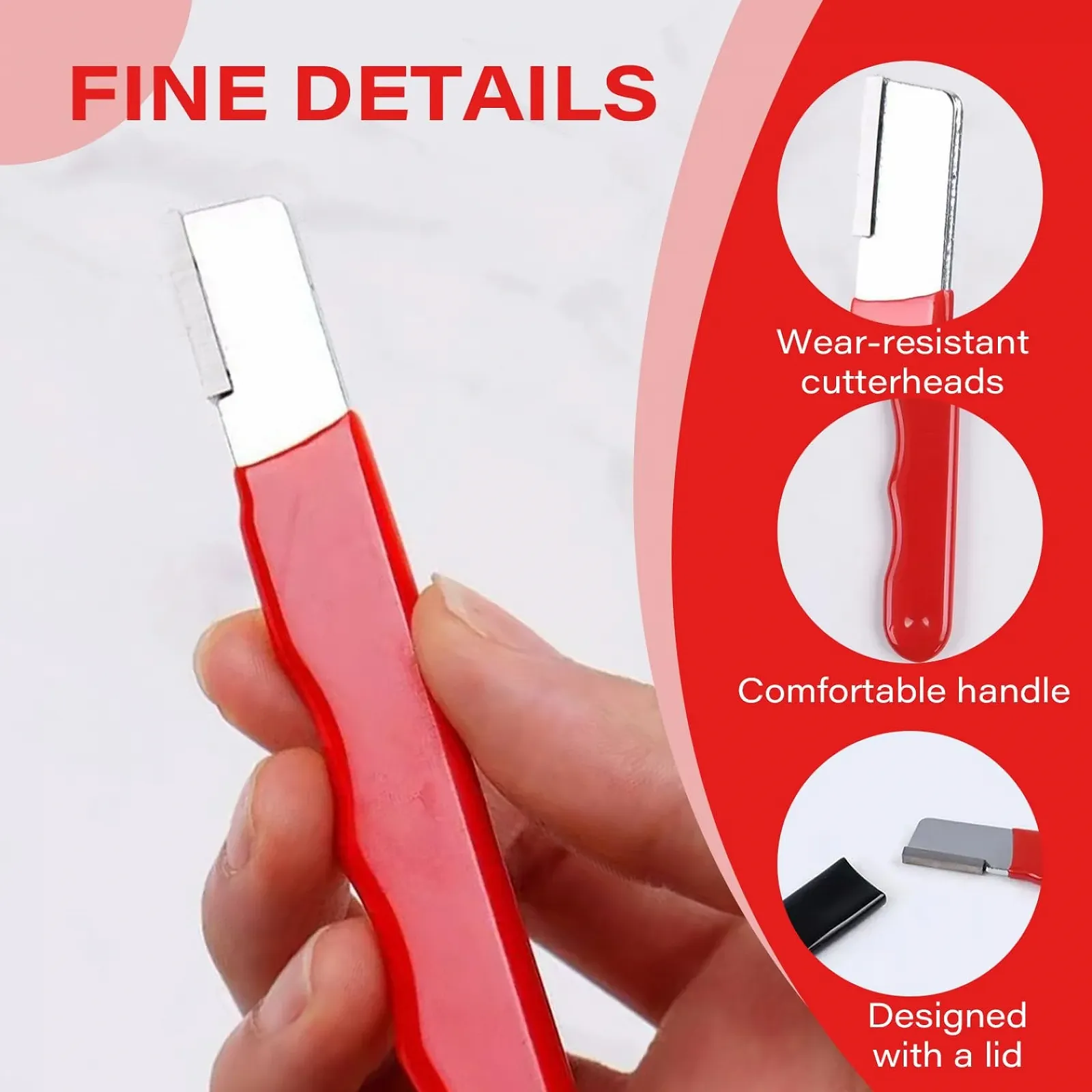 Точило для садових інструментів 2 шт. портативне з нековзною ручкою та кришкою, фото №5