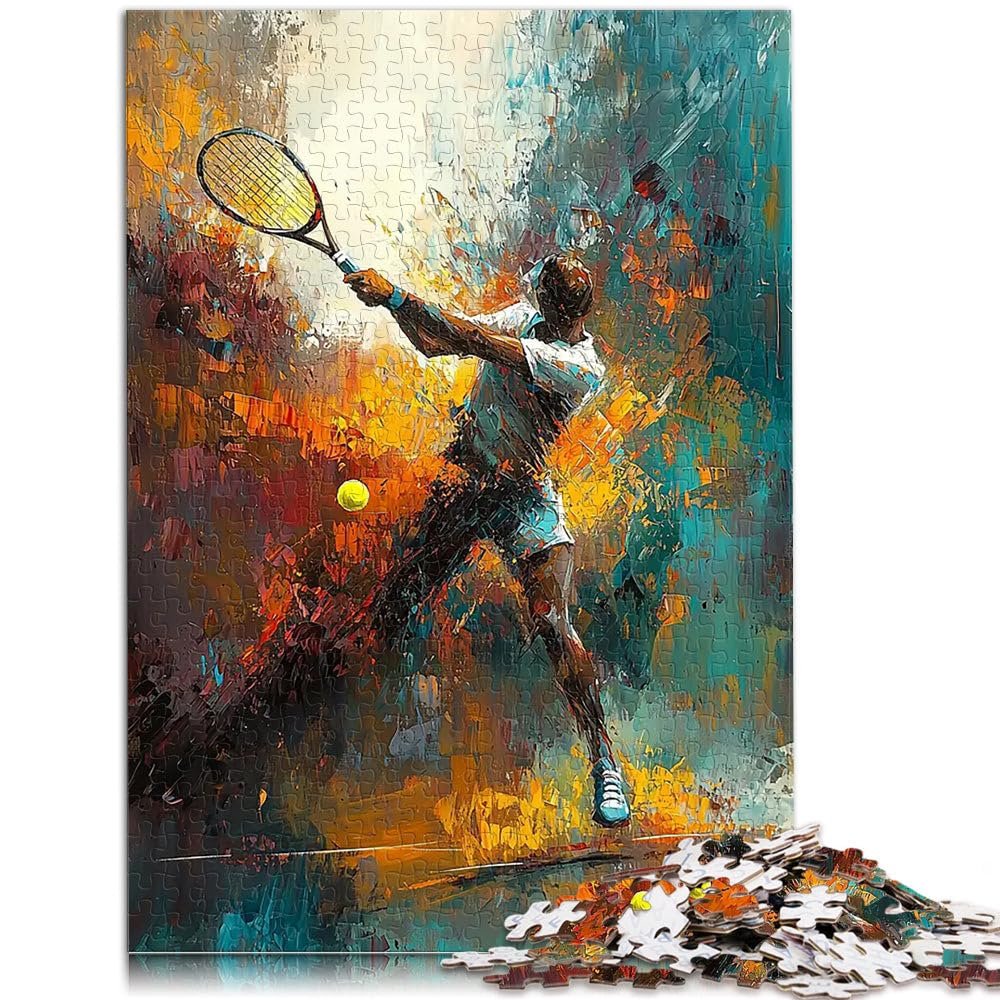 Пазл Tennis Players Action Abstract Painting 1000 элементов 38 x 26 см, фото №2 Пазл Tennis Players Action Abstract Painting 1000 элементов 38 x 26 см, фото №2