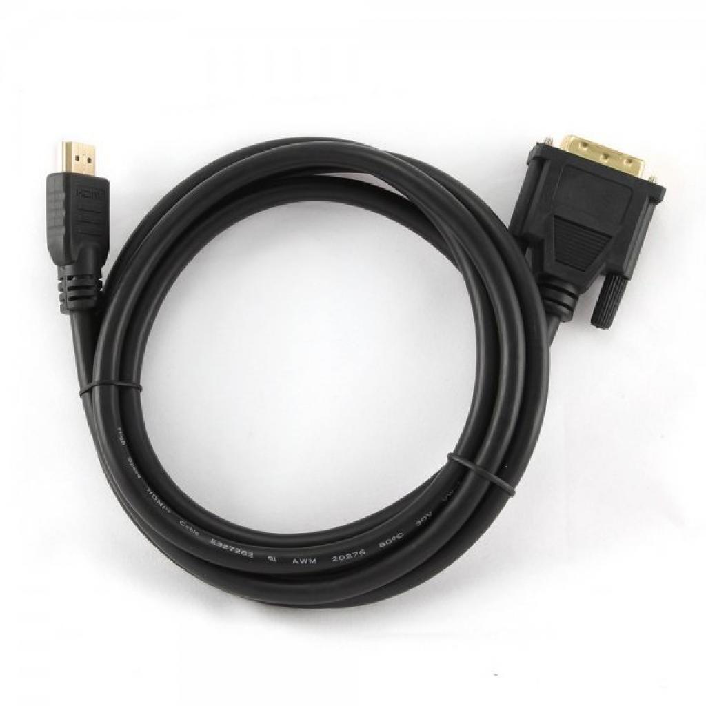 Кабели мультимедийные Cablexpert HDMI to DVI 18+1pin M, 0.5m CC-HDMI-DVI-0.5M, фото №2