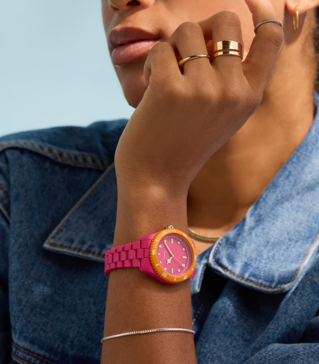 Часы Timex TW2Y04600 Розовый Браслет, фото №7 Часы Timex TW2Y04600 Розовый Браслет, фото №7