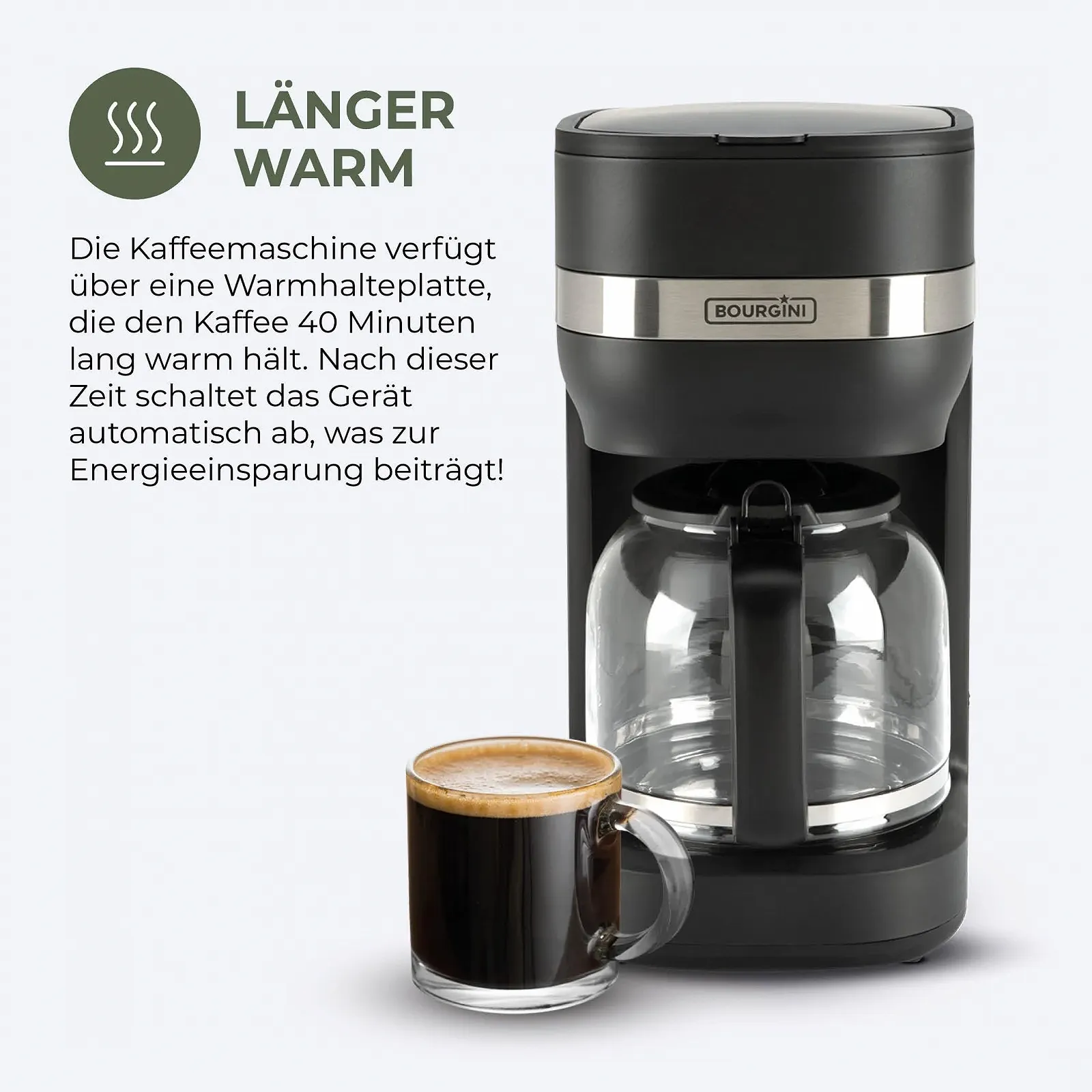 Кофеварка фильтровальная BOURGINI Elements 1.5 л 10-12 Cups, фото №7