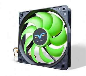 Вентилятор Frime FGF120HB3 120x120x25мм 3Pin Black/Green - Фото 1