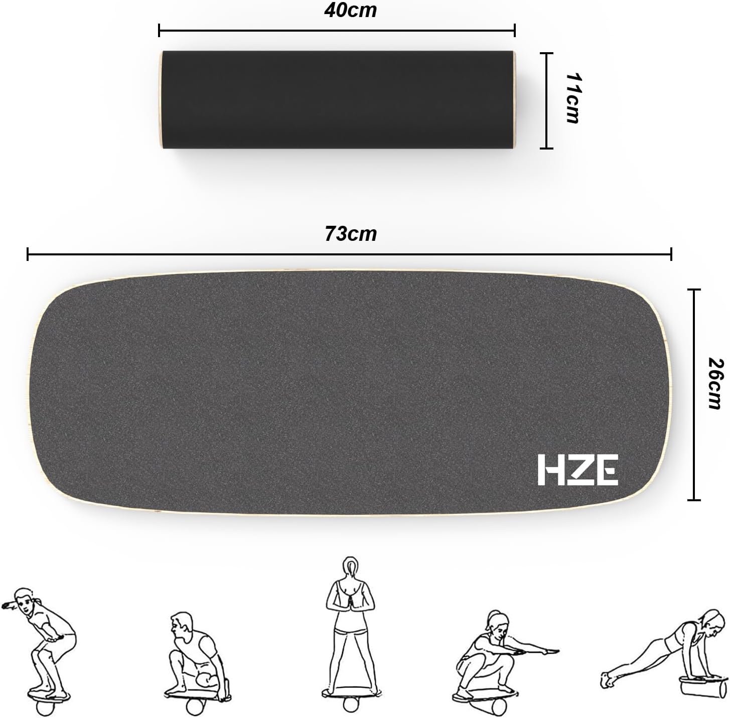 Балансувальна дошка HZE Black, фото №8