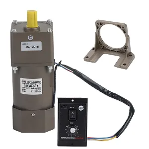 Електричний редукторний двигун Yanmis M590-502 / 90 Вт / 4 полюси / Однофазний / Зелений - Фото 1