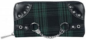 Гаманець Banned Alternative Tartan Жіночий Зелений / Чорний synthetic.ua - Фото 1