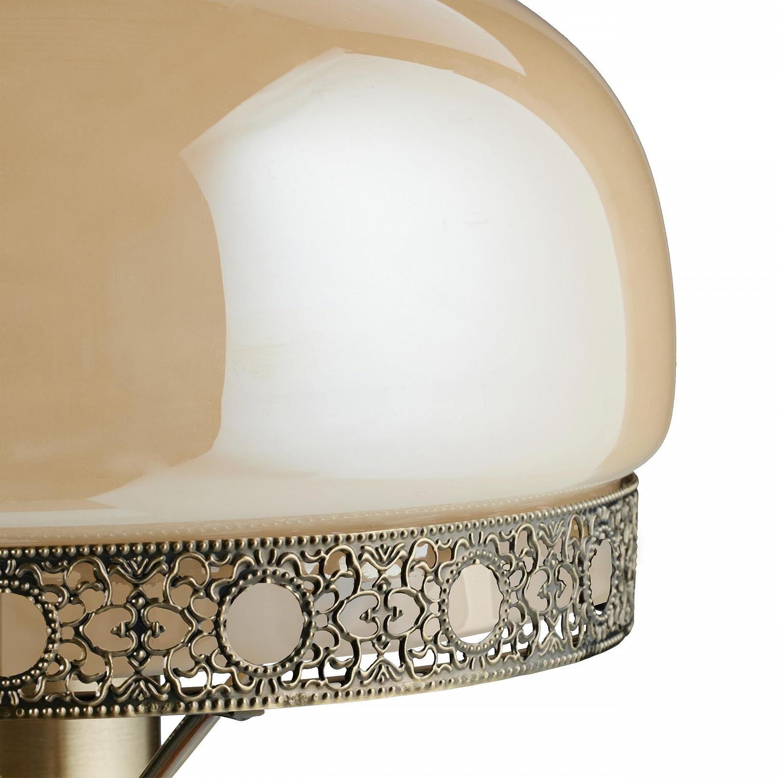 Настільна лампа Relaxdays Nostalgia Art Nouveau 10016611 Бежевий/Латунь, фото №7