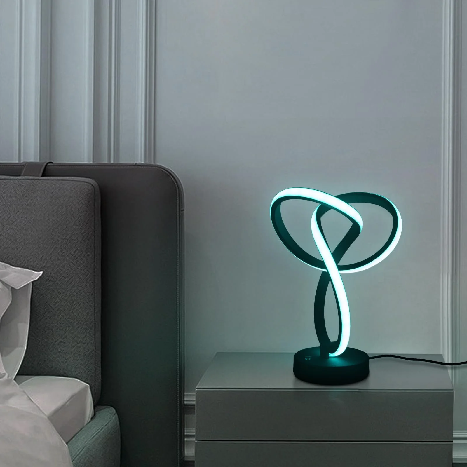 Настольная лампа Modern Spiral LED Touch Dimmable Спиральная, фото №2