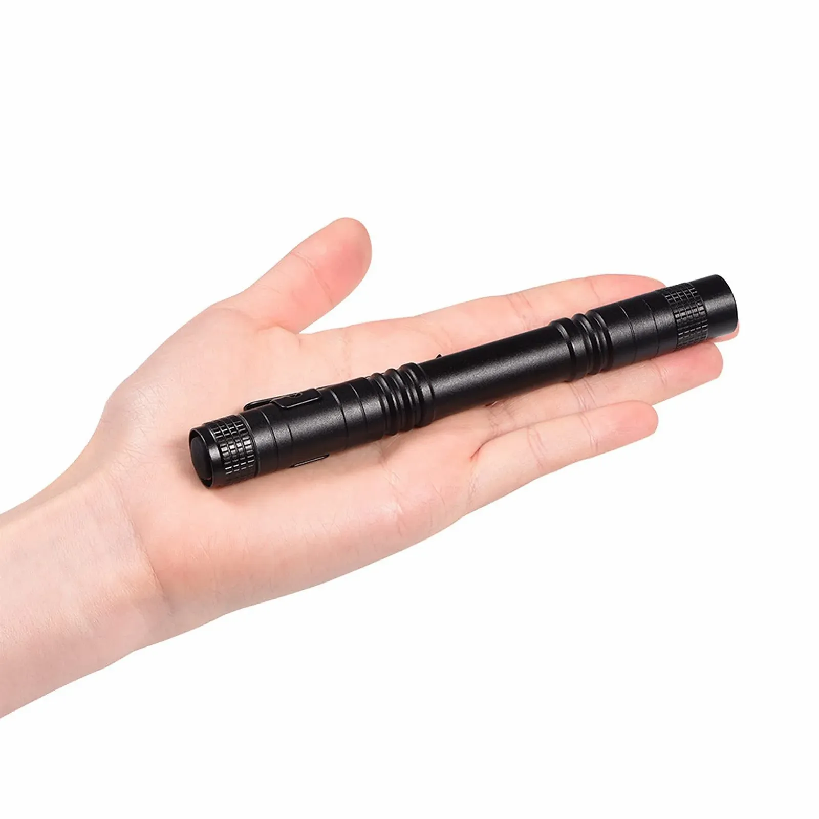 Фонарь Ручка LED Портативный Мини Клипса Черный Алюминиевый Сплав 13.5 см, фото №2