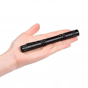 Фонарь Ручка LED Портативный Мини Клипса Черный Алюминиевый Сплав 13.5 см synthetic.ua - Фото 1