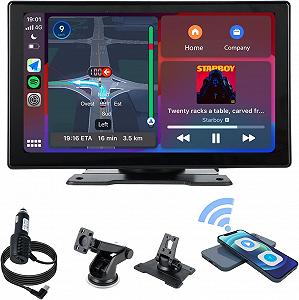 Сенсорний монітор 9" Plimpton L2 / CarPlay / Anroid Auto / Bluetooth / Wi-Fi / AUX / Чорний - Фото 1