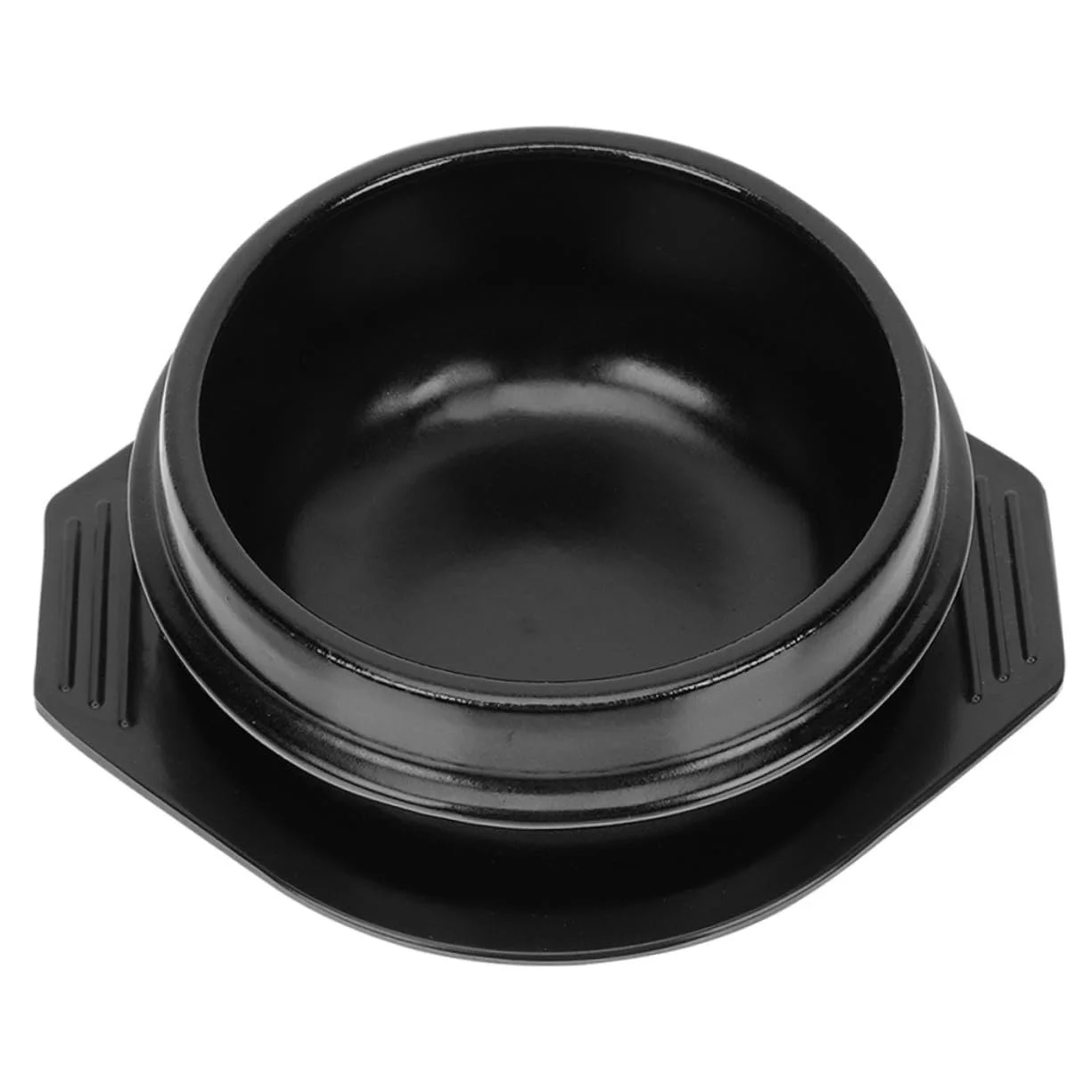 Кастрюля Керамическая Жаростойкая с подставкой и боковыми ручками для супа и тушения, фото №1