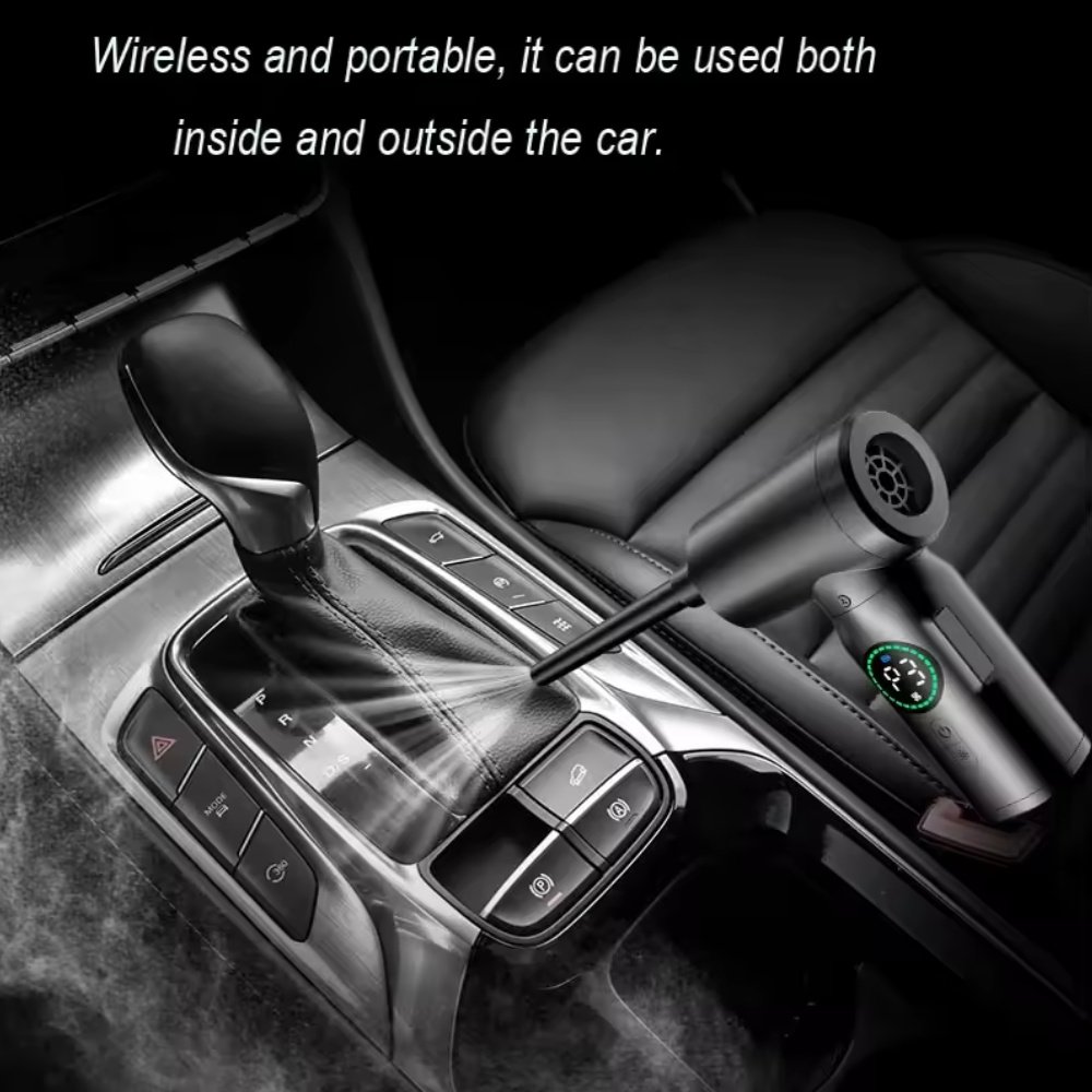 Портативний турбовентилятор Onvian Wireless Air Duster CF01 50000 RPM Black, фото №6