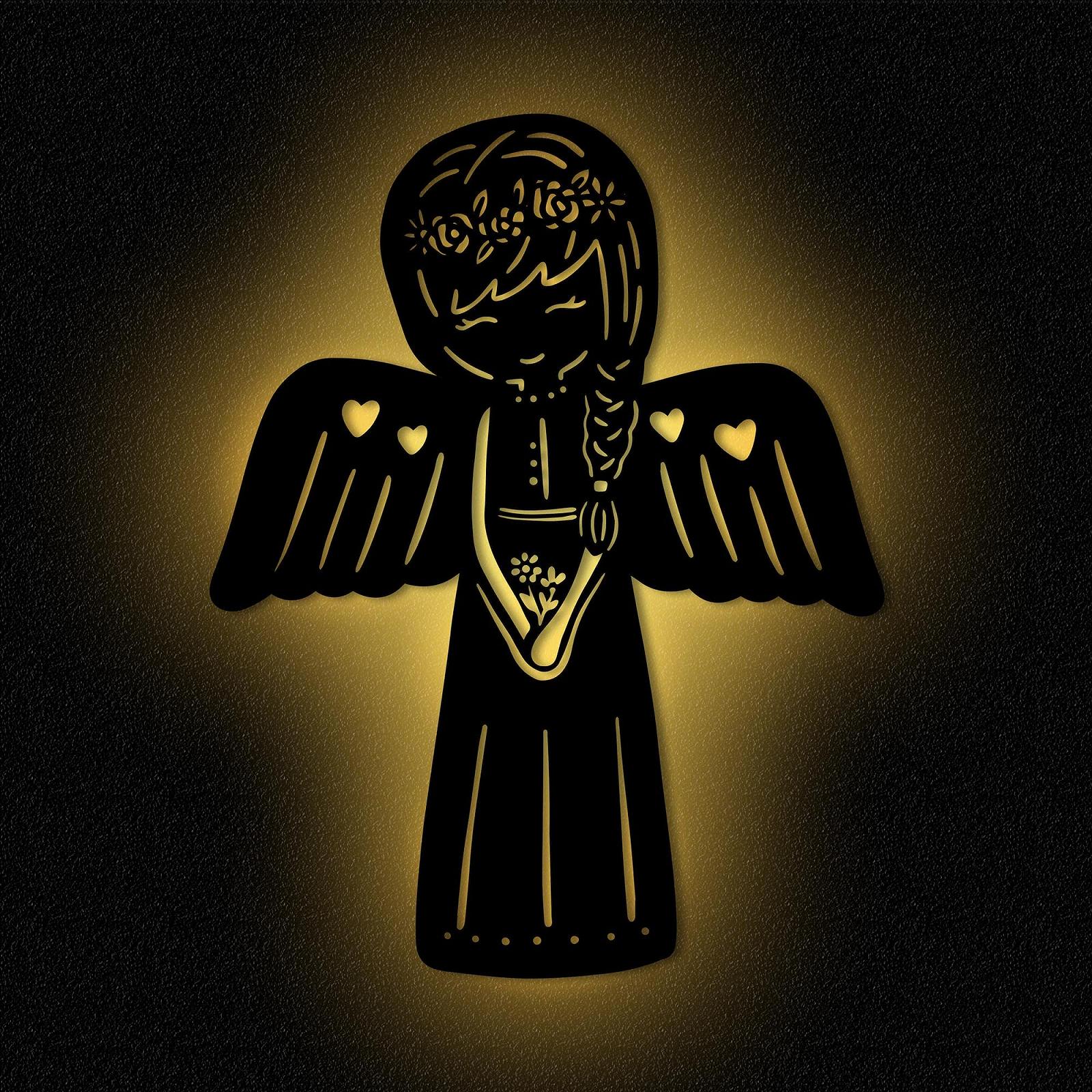 Настенный светильник Guardian Angel I ночник Snooze Light детская комната дети девочки мальчики I MDF дерево на батарейках, фото №1 Настенный светильник Guardian Angel I ночник Snooze Light детская комната дети девочки мальчики I MDF дерево на батарейках, фото №1