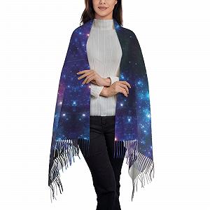 Шаль LGHDFYO Galaxy Жіноча Смугаста Осіння Зимова synthetic.ua - Фото 1