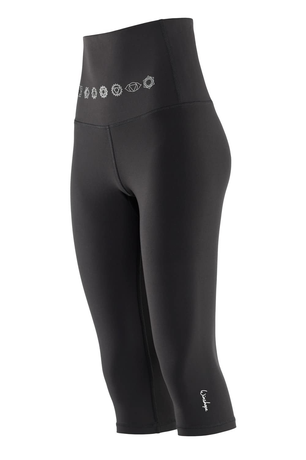 Шорты WINSHAPE Comfort 	frac34 Hwl212c "High Waist" с серебряной аппликацией 7 Чакр, фото №2