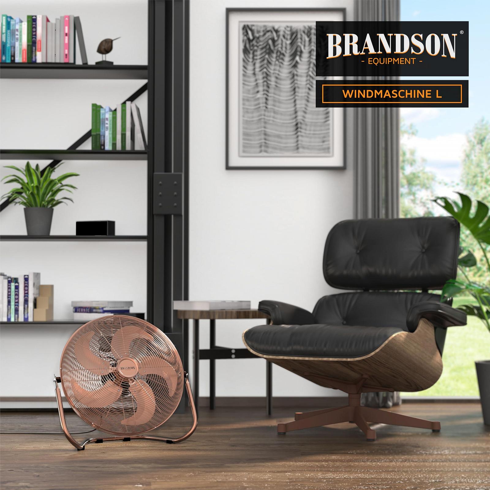 Вентилятор Brandson напольный, 50 см, медный, фото №7