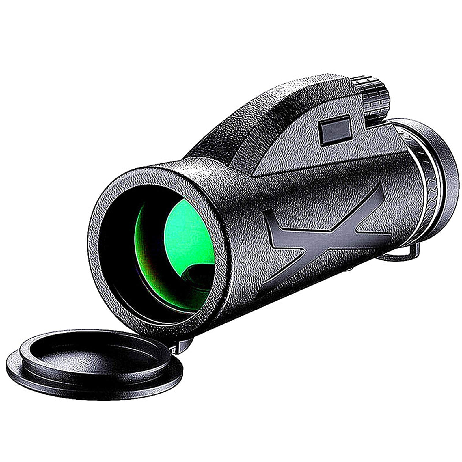 Монокуляр HD Monocular 80x100 з компасом універсальний тримач для смартфона і штатив для спостереження за птахами піших прогулянок кемпінгу концертів, фото №1