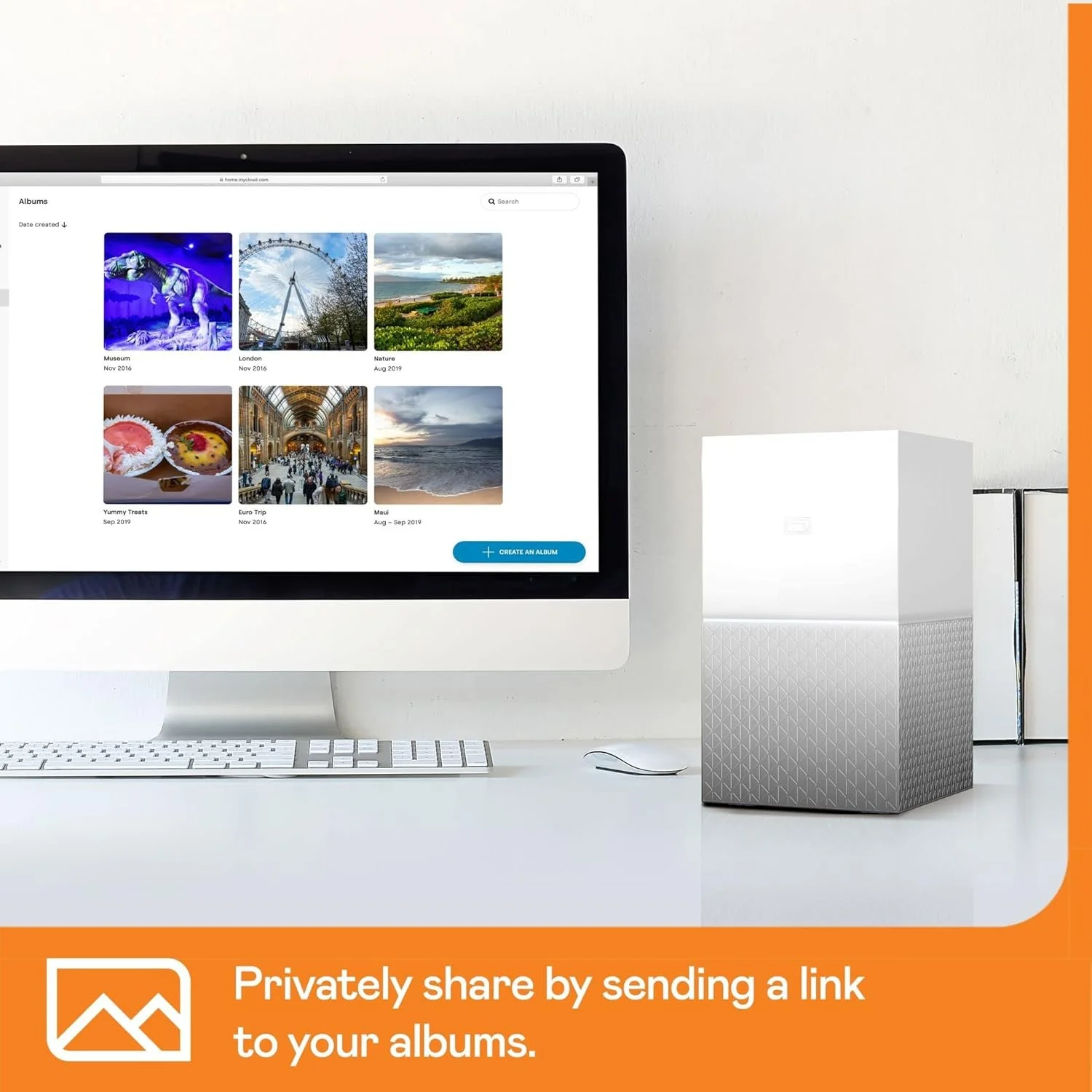 Мережеве сховище Western Digital My Cloud Home Duo 12TB  WDBMUT0120JWT-EESN Сріблясте, фото №6