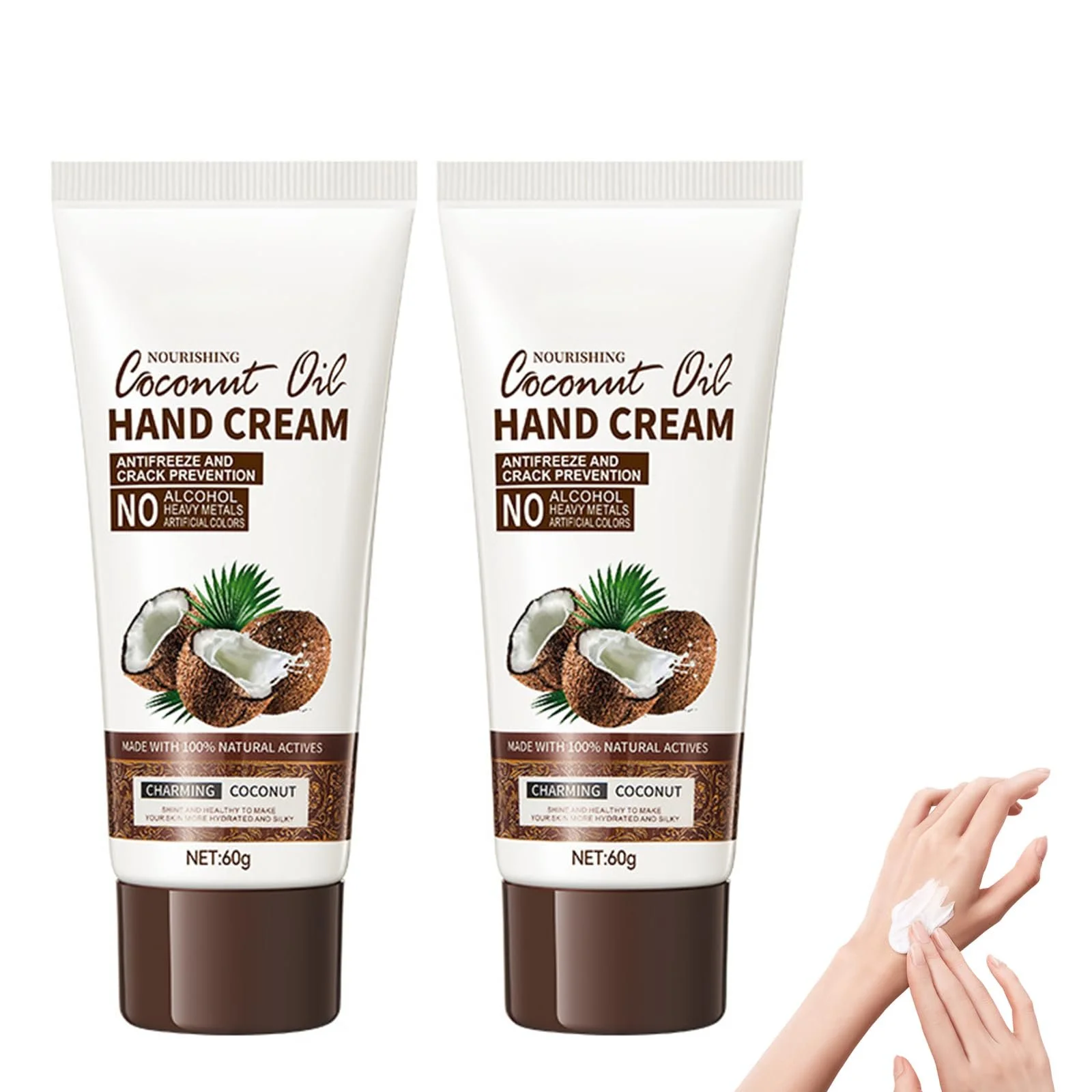 Крем для рук Kokosnuss6l З кокосовою олією, 2 шт, фото №1