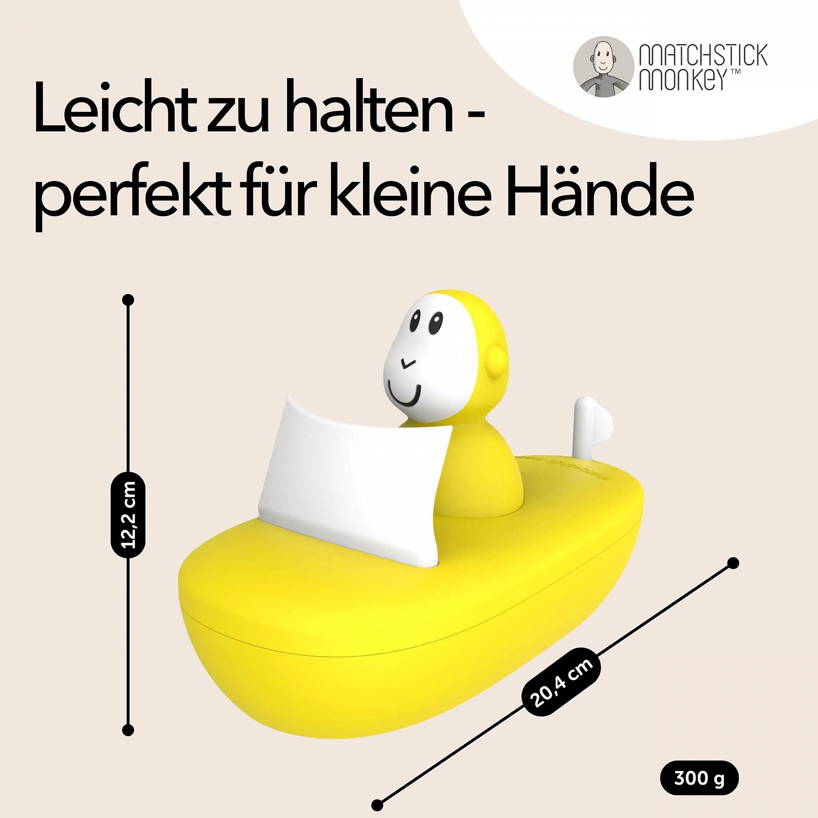 Игрушка для ванной Matchstick Monkey Набор Badezeit Boat детская антимикробная, фото №5