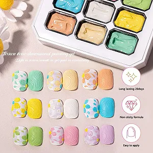 Гель-лак Mihauuke Набор 9 цветов для моделирования, рисования, маникюра synthetic.ua - Фото 1