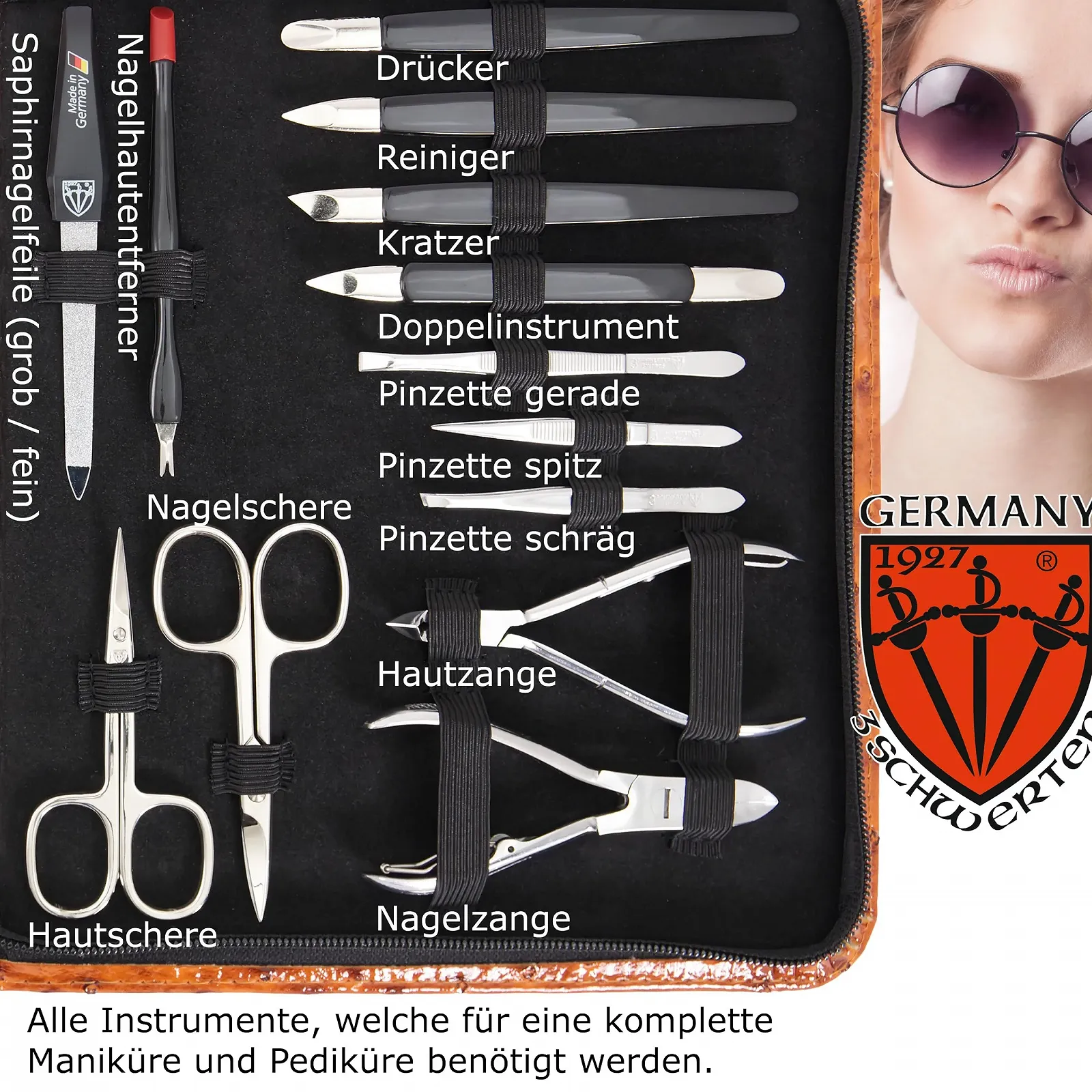 Набор для маникюра DREI SCHWERTER Varese 23 предмета, фото №3 Набор для маникюра DREI SCHWERTER Varese 23 предмета, фото №3