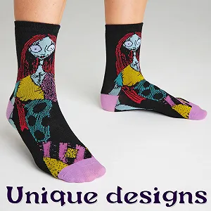 Женские носки Disney Мягкие носки Набор из 5 пар Подарок для женщин и девушек-подростков synthetic.ua - Фото 1