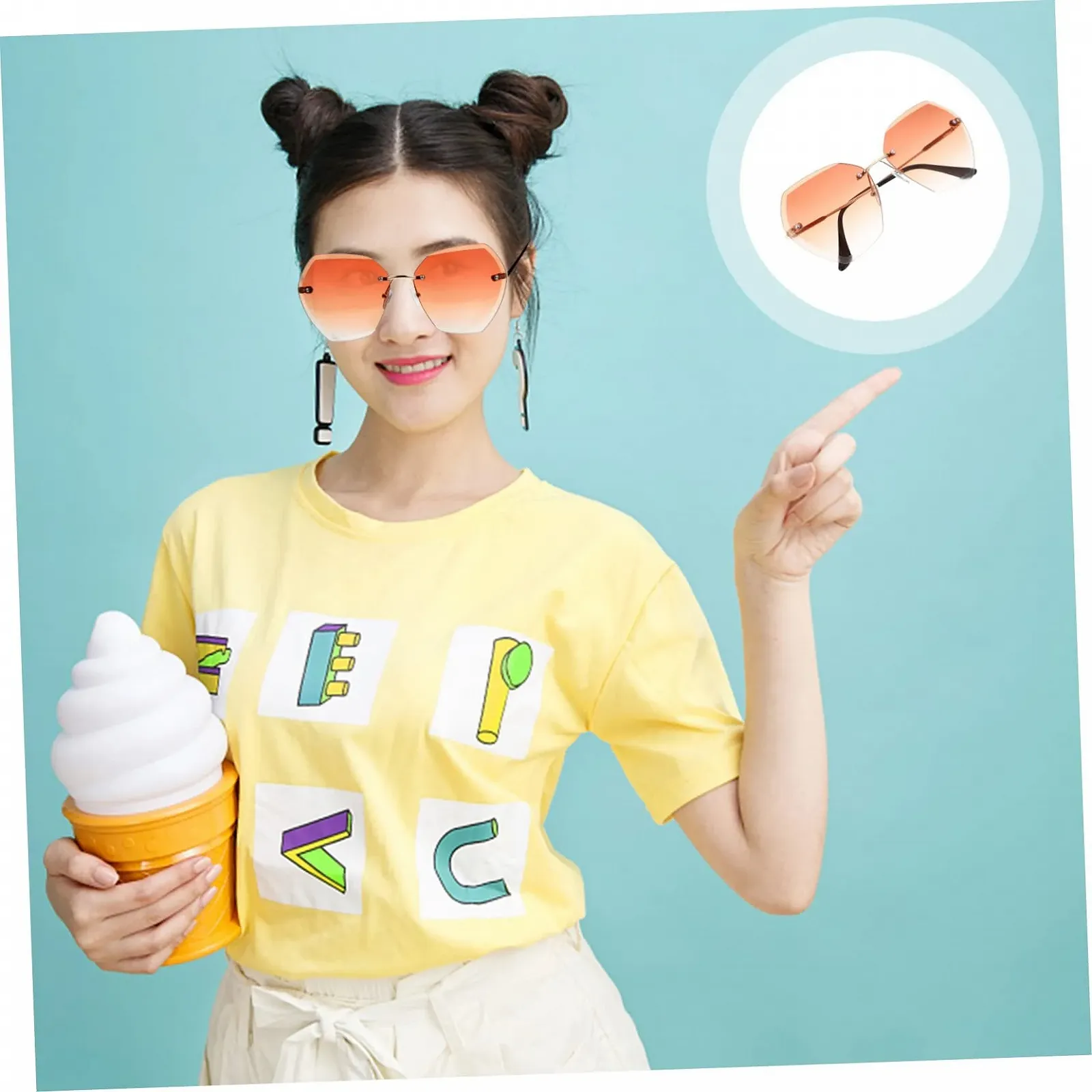 Солнцезащитные очки PACKOVE Набор 5 шт. Разноцветные, фото №3