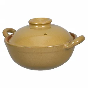 Горшок для тушения VICASKY 500 мл глиняный с двойными ручками жаропрочный - Фото 1