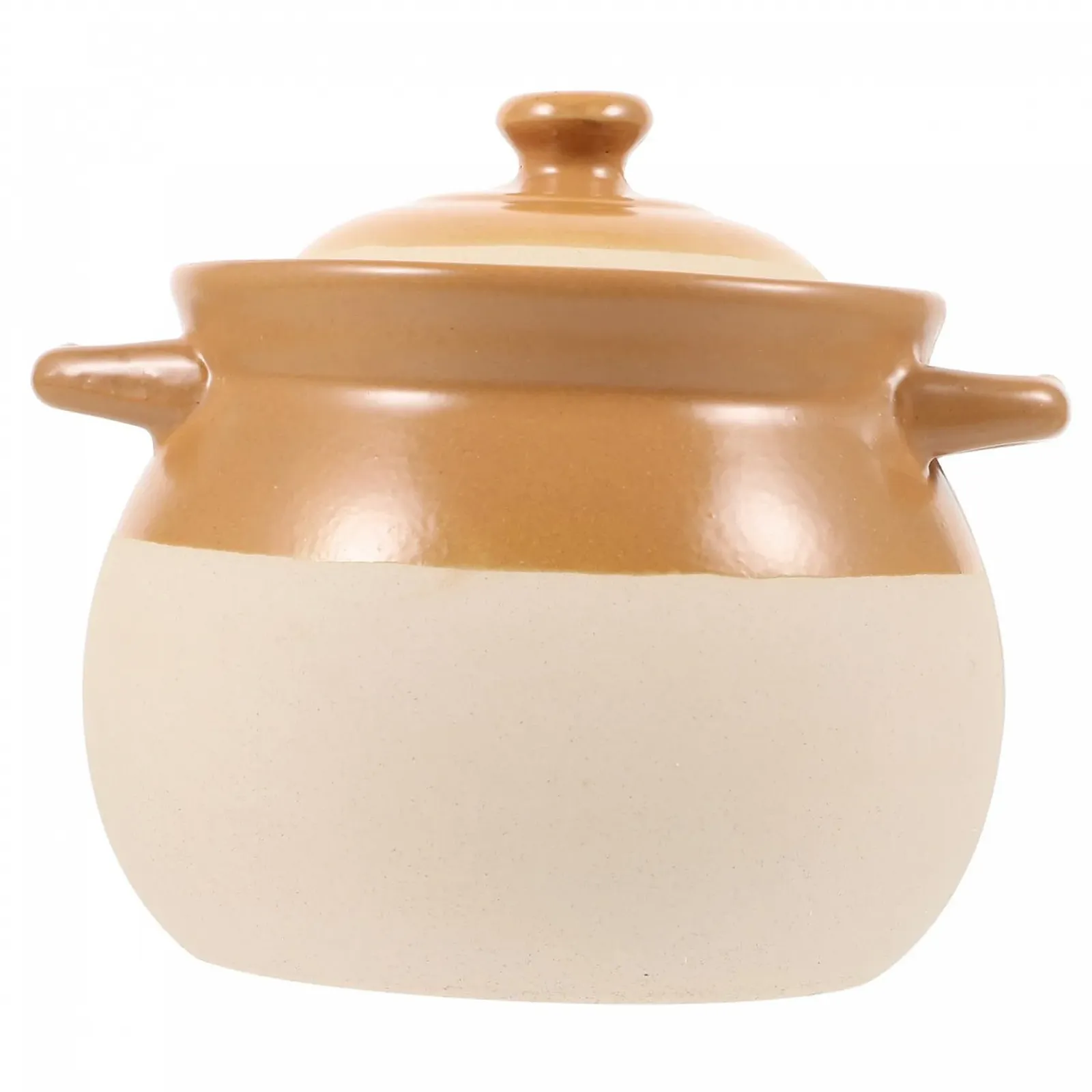 Керамическая кастрюля Mobestech Винтажная с двойными ручками для дома и ресторанов, фото №1