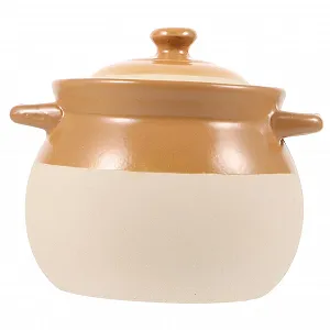 Керамическая кастрюля Mobestech Винтажная с двойными ручками для дома и ресторанов - Фото 1