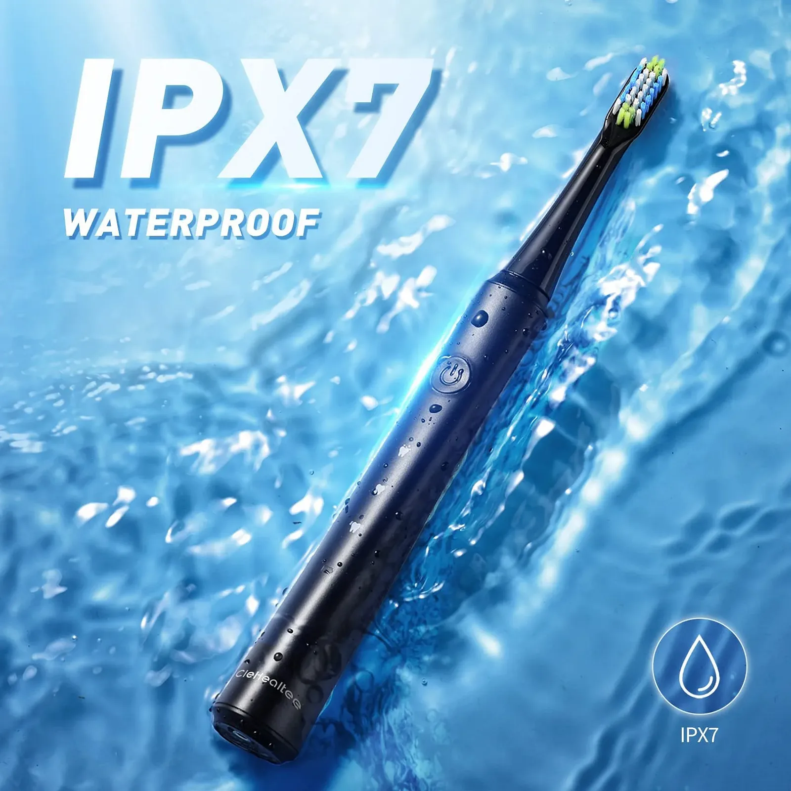 Электрическая зубная щетка 40 000 движений/мин 3 режима с держателем Black Smart, фото №9