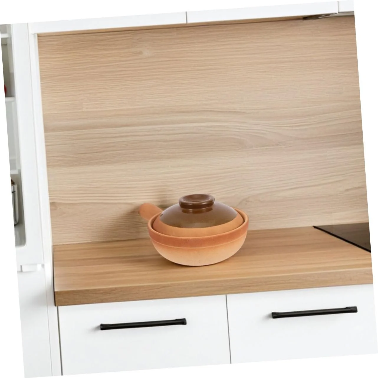 Горшок для запекания Garneck традиционный глиняный с крышкой многофункциональный, фото №5