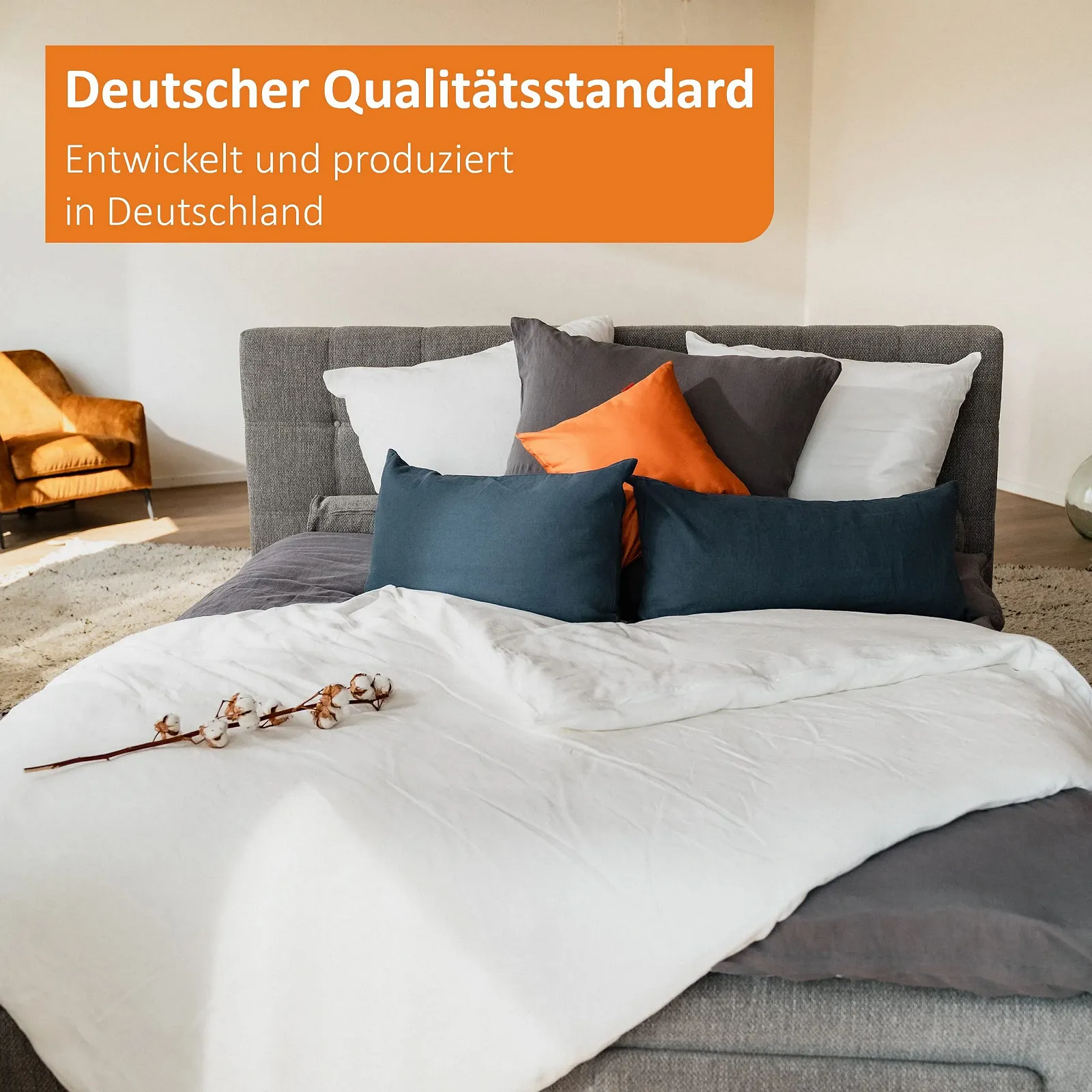 Покривало Sleepling М'яка Зроблено в Німеччині 150 x 200 см Бежевий Меланж, фото №7 Покривало Sleepling М'яка Зроблено в Німеччині 150 x 200 см Бежевий Меланж, фото №7