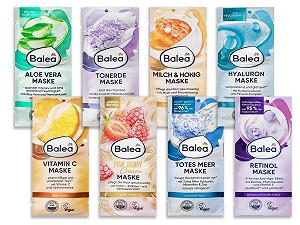 Набір масок Balea з 16 масок, набір зразків 8 різних масок для обличчя, гіалурон, вітамін C - Фото 1