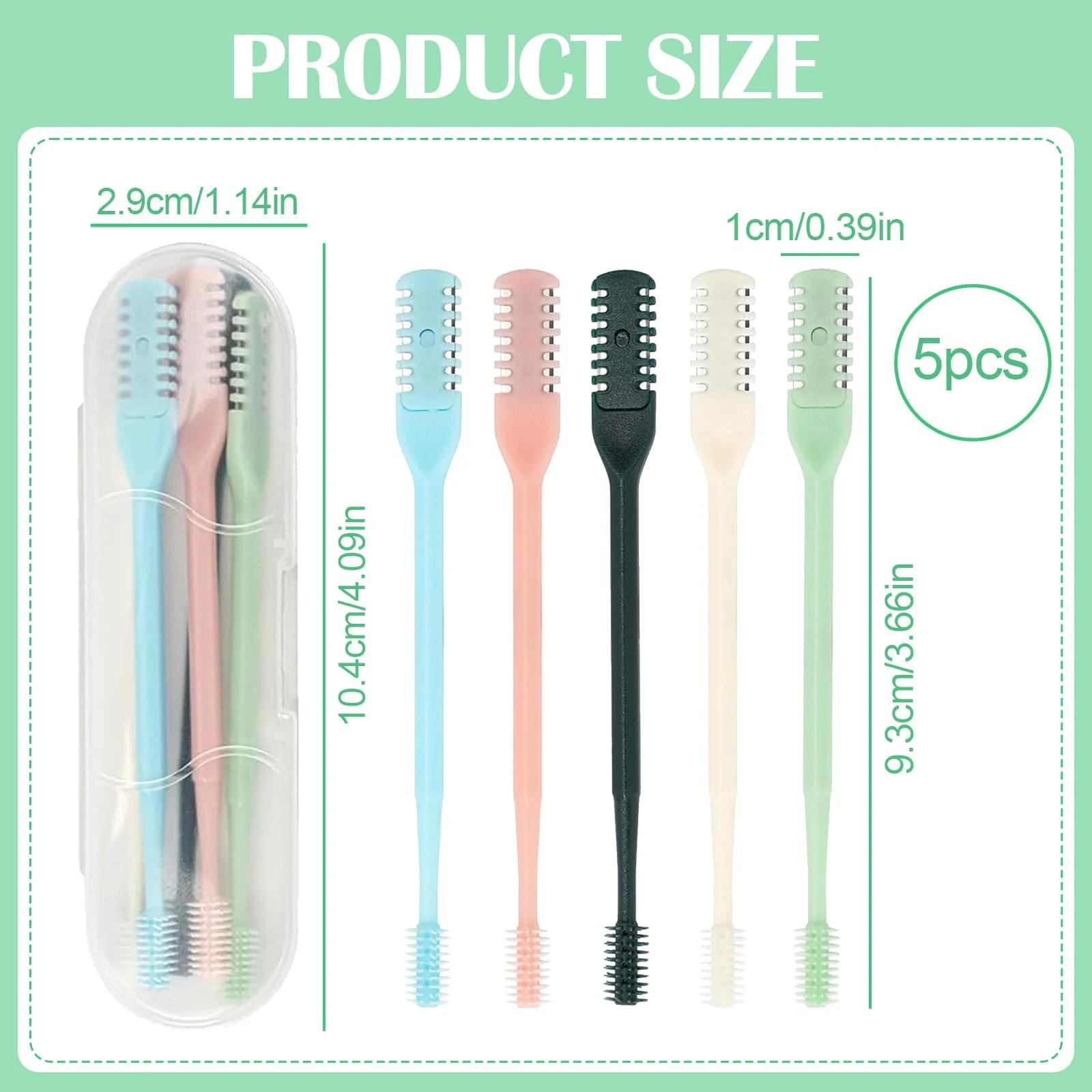 Тример для носових волосків 2-в-1 Портативний Ручний 360° Обертовий Подвійний, фото №2